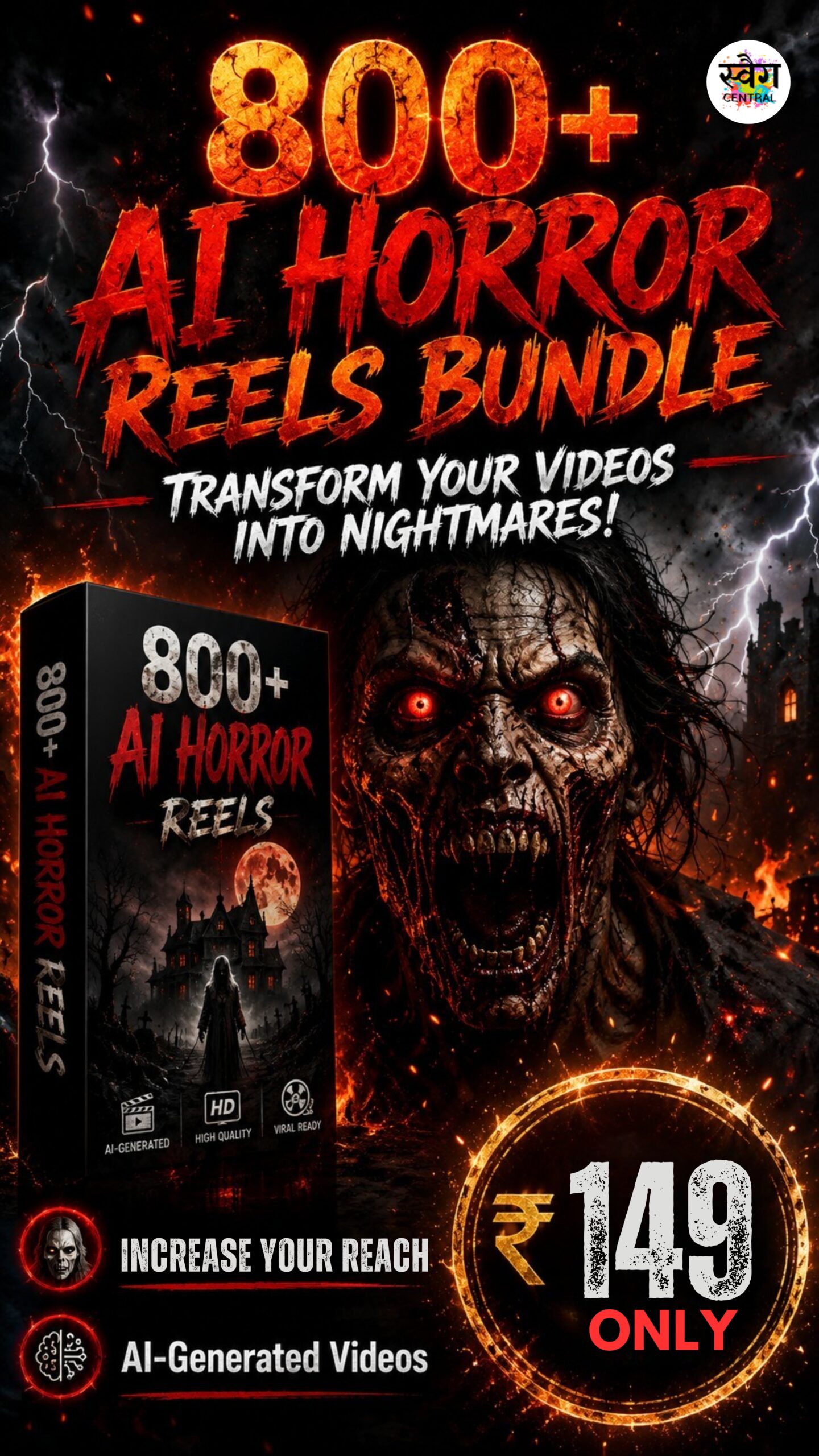 The Viral Horror Vault: 800+ AI-Generated Reels Pack
