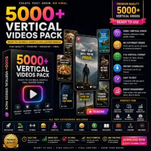 5000+ Vertical Videos Pack – Ready-to-Use Reels, Shorts & Viral Content Bundle
